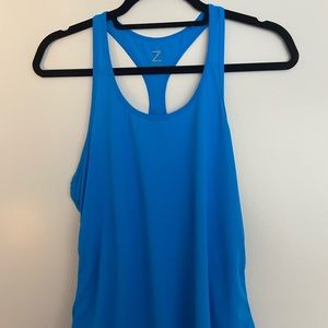 Z by Zella Blue Racerback Tank